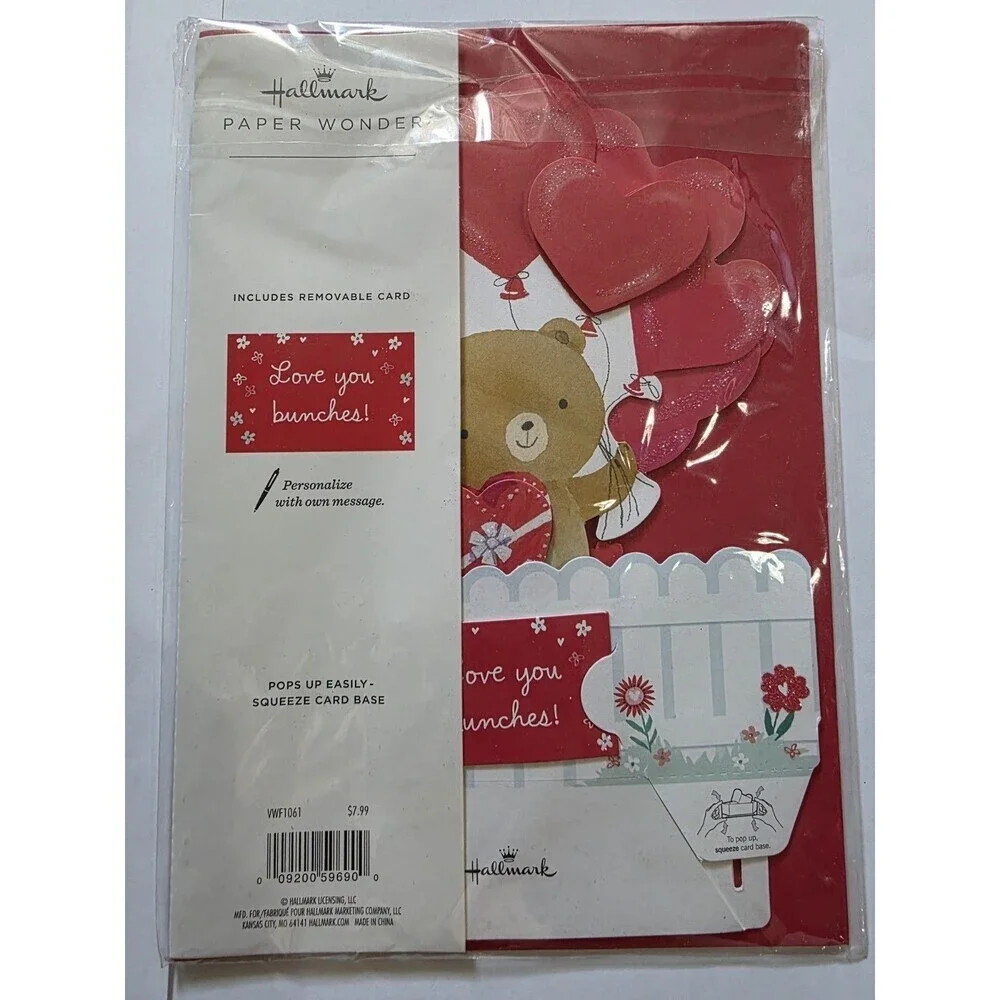 Hallmark Paper Wonder Pop Up Card Valentine's Lot